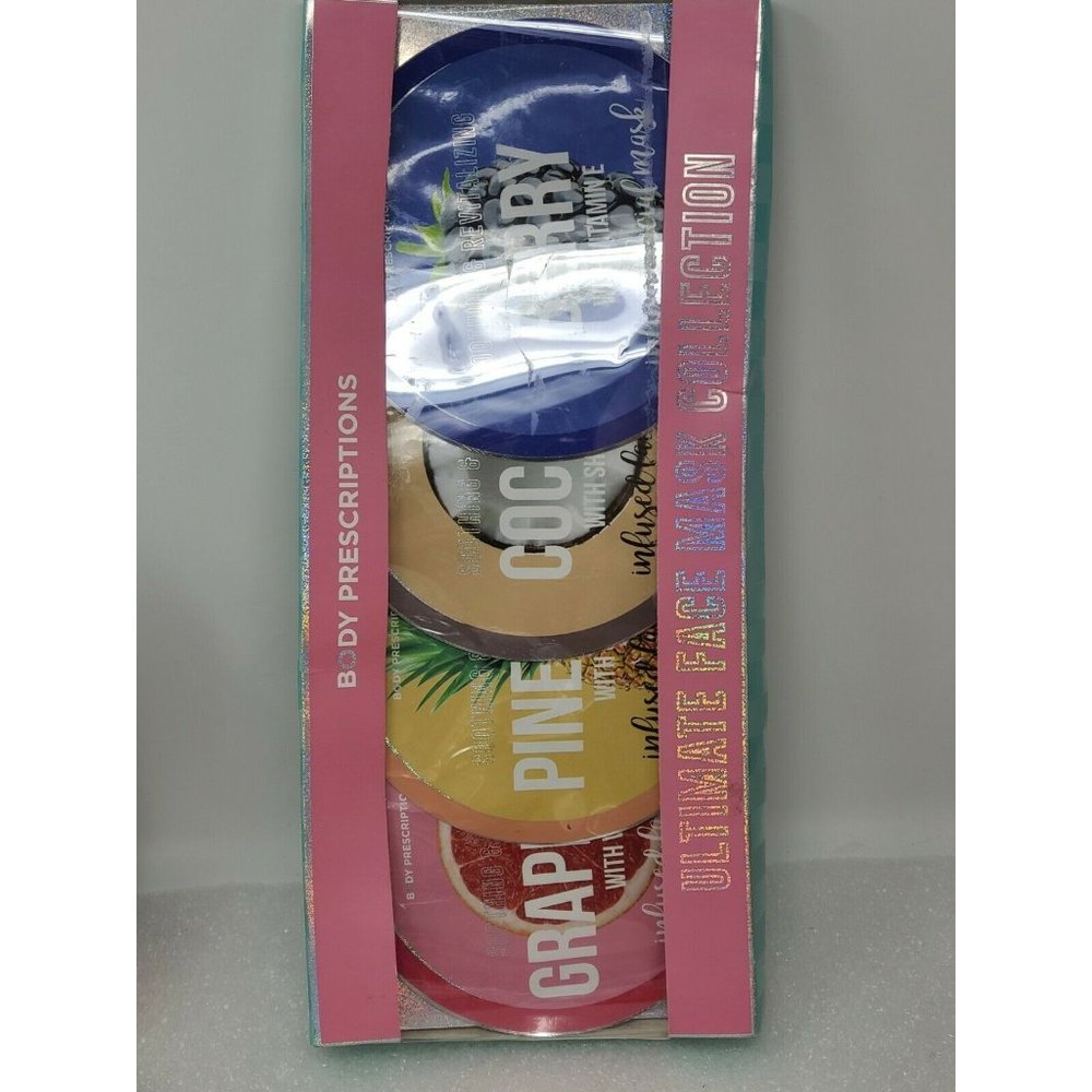 Body Prescriptions Ultimate Face Mask Collection Grapefruit Pineapple Coconut